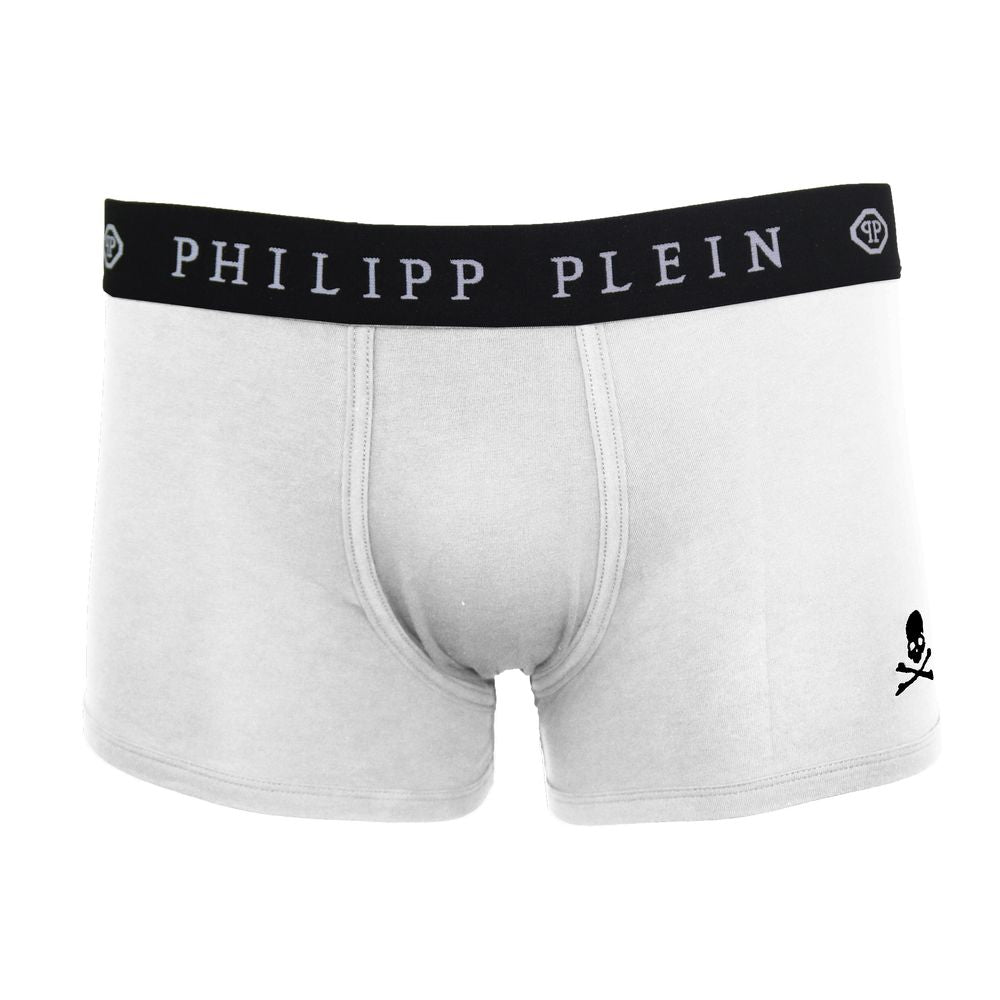 Philipp Plein erkek beyaz pamuklu boxer külot